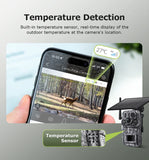 INQMEGA4G 2K 5MP PIR Motion Activated  Trigger Time Night Vision IP66 Hunting Trail Wildlife Battery Solar Camera Forest
