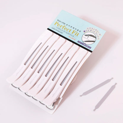 Grampo de cabelo longo sem costura, 6 peças, grampo de cabelo sem vinco, grampo de cabelo antiderrapante, especial para perucas de cabelo real