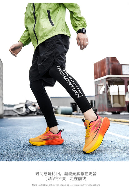 2025 new men's and women's running shoes breathable leisure sports shoes non-slip cushioning comfortable tennis shoes male 36-45