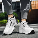 Men Sports Running Shoes Outdoor Walking Soft Casual Sneakers Fashion Designer Leather Sneaker Waterproof Men's Tennis Masculina