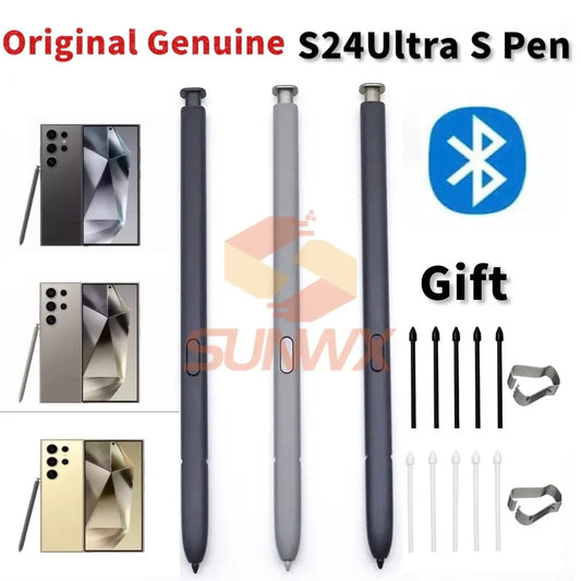 Lápiz óptico original nuevo para Samsung Galaxy S24 Ultra, pantalla táctil, lápiz S Pen con función Bluetooth, compatible con comandos aéreos