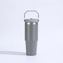 30 oz Premium Steel Travel Cup with Non-Slip Base - Car, Office, Hiking, Leak and Sweat Resistant Design