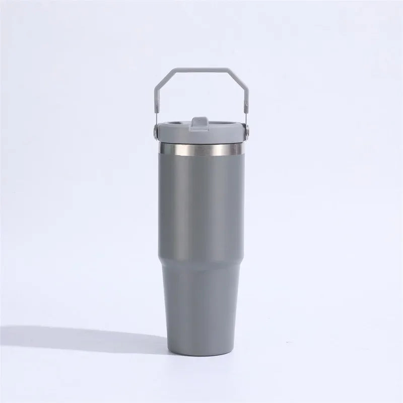 30 oz Premium Steel Travel Cup with Non-Slip Base - Car, Office, Hiking, Leak and Sweat Resistant Design