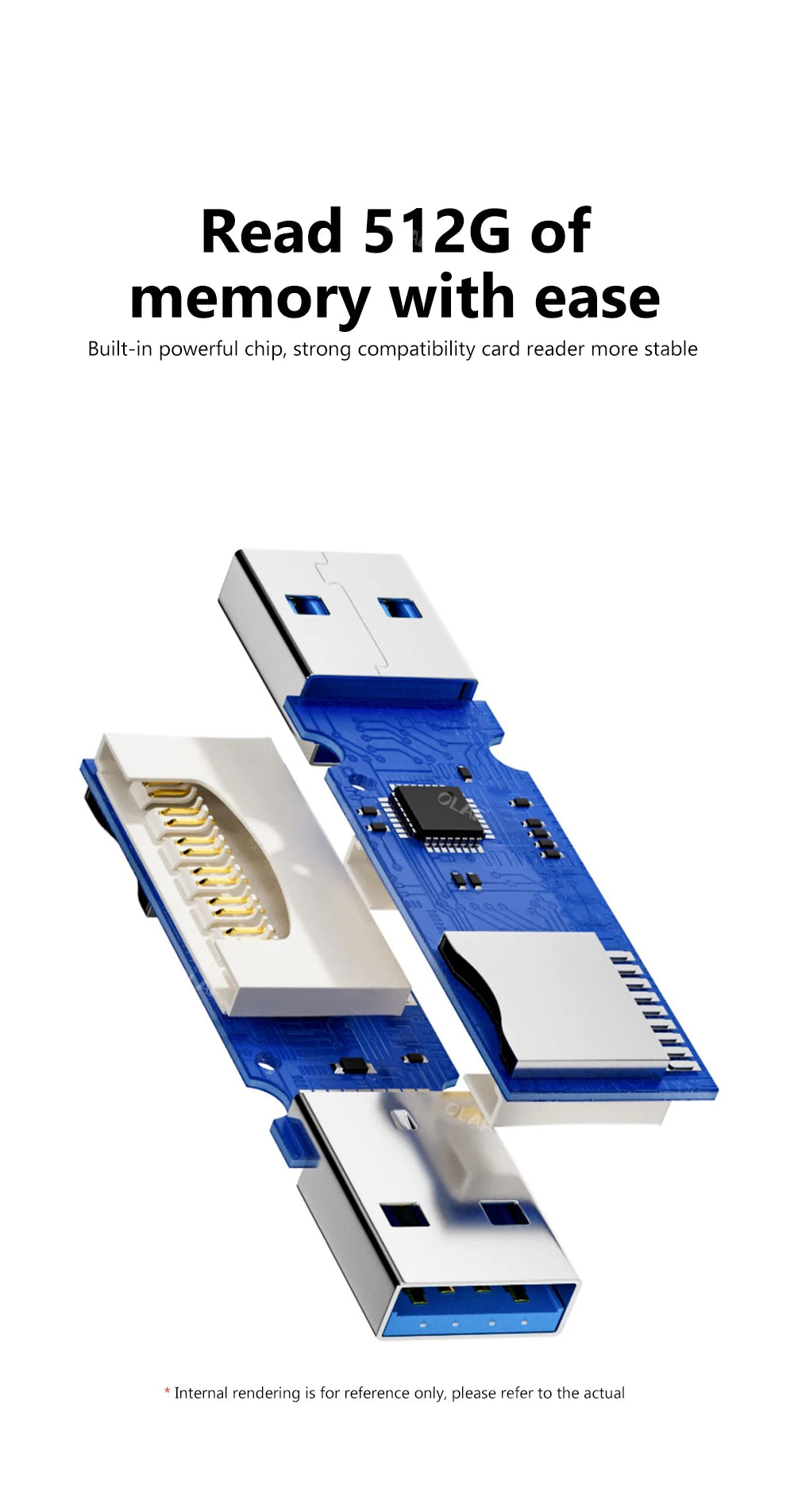 USB 3.0 Card Reader Micro SD TF Memory Card Reading Adapter High Speed ​​2 IN 1 Card Reader For Phone PC Laptop Accessories U disk