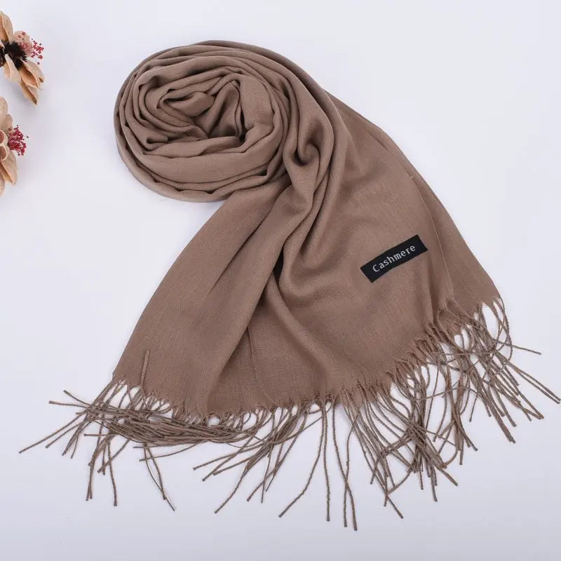 Bufandas de cuero en polvo para otoño e invierno, nuevas, de un solo color, al por mayor, para hombres y mujeres, 120 g, chal con diadema de un solo color.