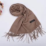 Bufandas de cuero en polvo para otoño e invierno, nuevas, de un solo color, al por mayor, para hombres y mujeres, 120 g, chal con diadema de un solo color.