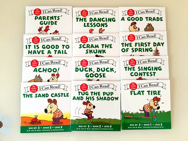 I Can Read Phonics 12 Books/Set My Very First Picture Books English Story Pocket Book for Children Kids Baby Montessori Reading