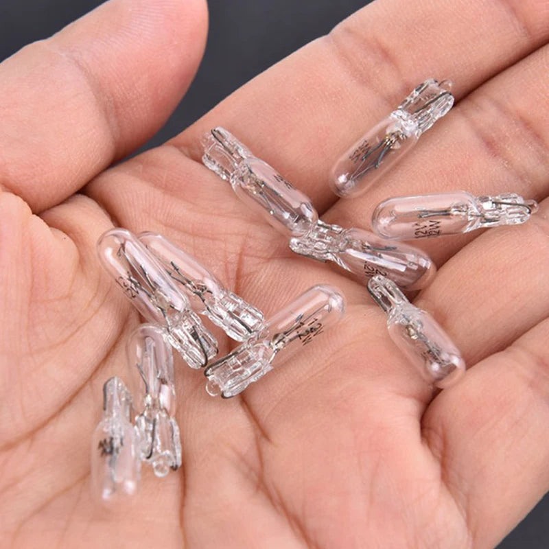 20Pcs Halogen T5 W2W Bulb 12V Car Instrument Lights Dashboard Bulb Auto Interior Warnning Light