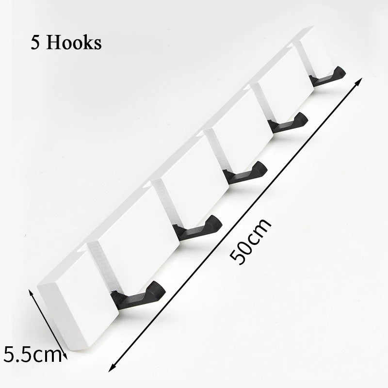Colgador de llaves de bambú para colgar en la pared, organizador de pared, perchero rectangular, ganchos para abrigos, decoración del hogar, perchero