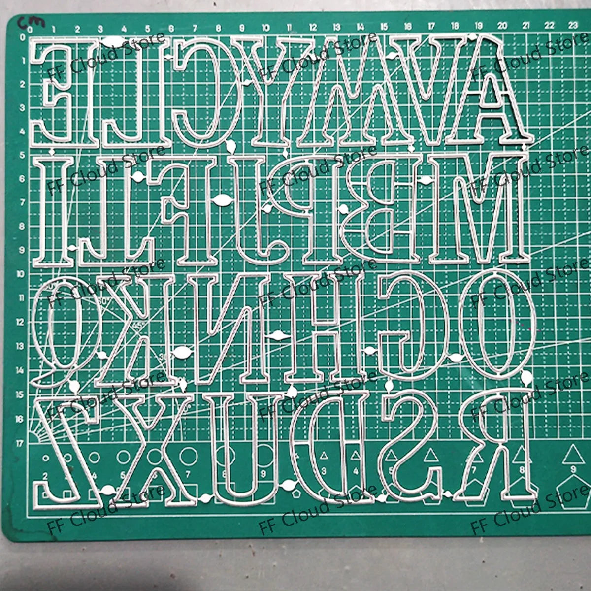 Letter A-Z Metal Cutting Dies Scrapbooking Embossing Dies Stencil Template Art Decoration Knife Mold Craft Die Cut