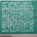 Letter A-z Metal Cutting Dies Scrapbooking Embossing Dies Stencil Template Art Decoration Knife Mold Craft Die Cut