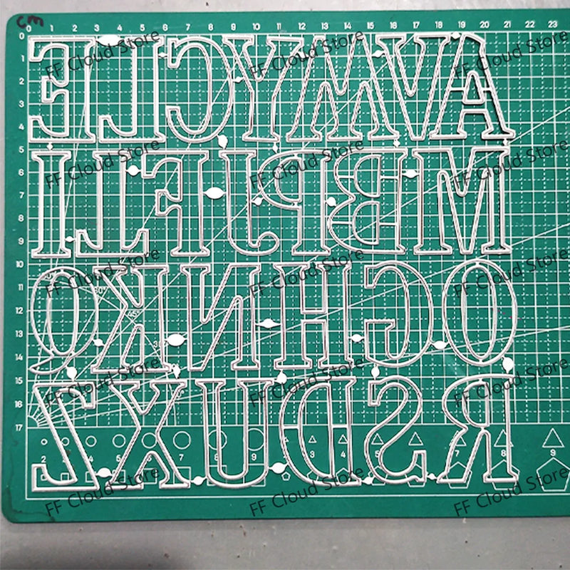 Letter A-z Metal Cutting Dies Scrapbooking Embossing Dies Stencil Template Art Decoration Knife Mold Craft Die Cut
