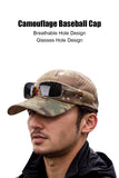 1/2pcs New Men's Camouflage Baseball Cap Breathable Sunscreen Hat Outdoor Sports Hunting Hiking Camping Beach Fishing Sun Hat