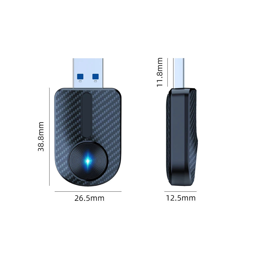 Wireless 2IN1 CarPlay Android Auto Wireless Supermini Box Adapter Plug And Play Dongle Bluetooth WiFi Fast Connect