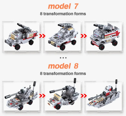 1000+Pcs Navy War Chariot Ship Army Boat Plane Model Warships Building Blocks City Children Toys for Boy
