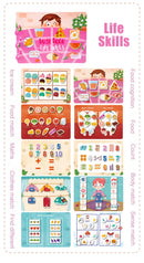 Montessori Busy Book for Kids Sticker Quiet Book Baby Early Educational Toy toddlers Matching Puzzles Game Learning Toys Gifts