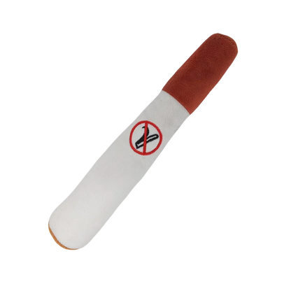 Juguete de peluche con sonido de cigarro para perros, juguete para cachorros con palo verde, juguete para morder con chirrido, relleno crudo, para articulaciones de perro.