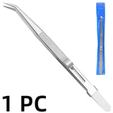 Anti-static Stainless Steel Adjustable Tweezers, Slide Lock Tweezers, Jewelry Making Tool, Electronic Components Repair Tools 