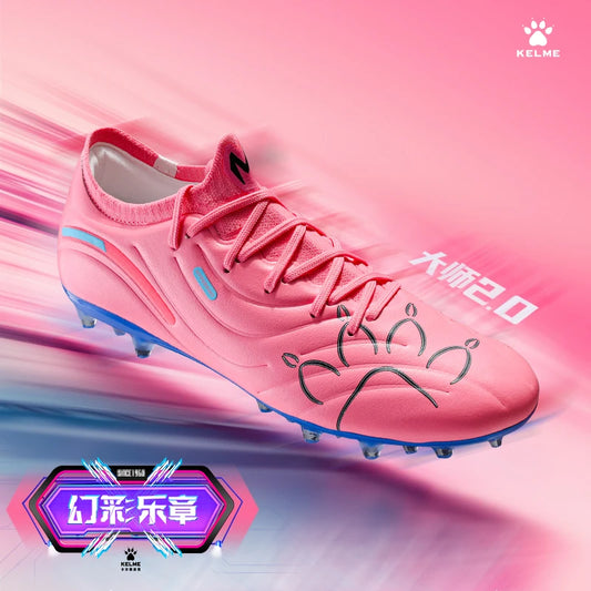 Botas de fútbol Kelme Mg para hombre, profesionales, de césped artificial, para entrenamiento, para adultos, con clavos cortos y amortiguación.