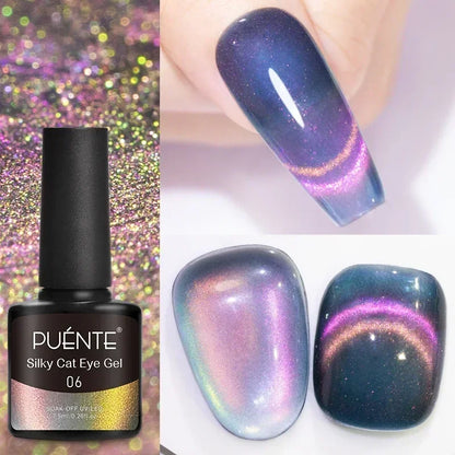 7.5ML Super Shiny Ruby Red Cat Magnetic Gel Nail Polish Wine Red Cat Eye Gel Soak Off Semi-Permanent Nail Varnish For Manicure