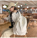 Large Capacity Schoolbag for Boys and Girls, High School and College Students, Simple Casual Sports Backpack, Fashion Travel Backpack