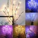 LED Artificial Twig Branch Light Battery Operated 20LED Decorative Lamp for Christmas Party Holiday Indoor Table Vase Decoration
