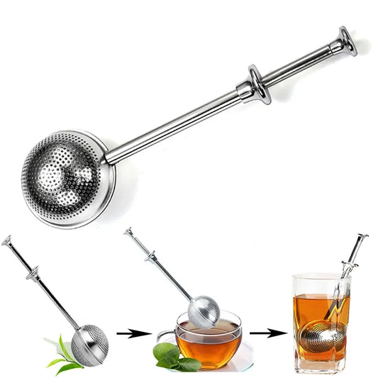 Infusor de té de acero inoxidable, herramientas para tamizar bolsitas de especias, infusor de bola, filtro para té, artículos para preparar té, utensilios para té, colador de té
