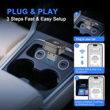 Wireless 2IN1 CarPlay Android Auto Wireless Supermini Box Adapter Plug And Play Dongle Bluetooth WiFi Fast Connect