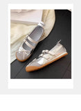 Women Flats Bow Ballet Dance Mary Jane Shoes Summer Sandals 2024 Fashion New Brand Dress Designer Casual Shallow Zapatos Mujer