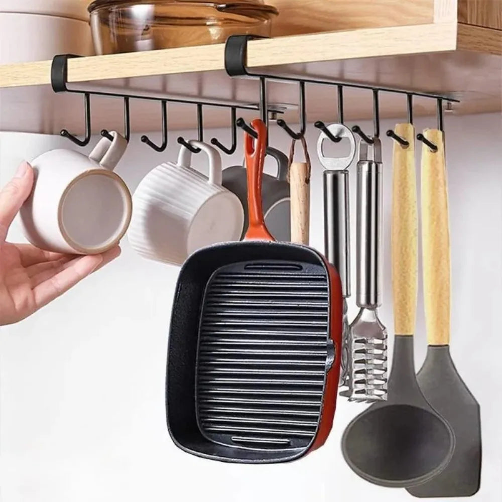 Mug Holder,Coffee Cup Holder,Kitchen Utensil Storage Hook,Cabinet Storage Hook,Wall Mounted Home Storage Hooks for Kitchen