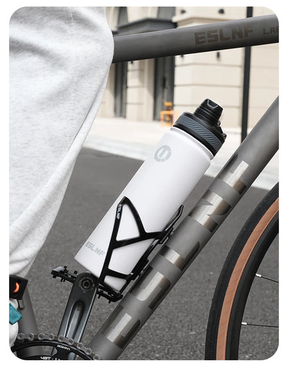 Cycling Thermal Water Bottle 0.65L Large Capacity Insulated Kettle Heat Storage Water Cup Sports MTB Cycling Accessories