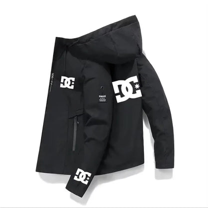 Nueva chaqueta impermeable de pesca para hombre de DC, primavera/otoño, sudadera con capucha, cortavientos, ropa deportiva, prendas de abrigo.