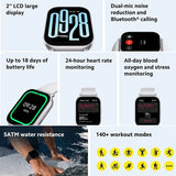 NEW Xiaomi Redmi Watch 5 Active Smart Watch, 2" LCD Display All Day Heart Rate Blood Oxygen Monitoring Bluetooth Call Smartwatch