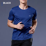 5PCS Men's Solid Color Ultralight Quick Dry Sport T-Shirt, Breathable Lightweight Top For Fitness Training Workout Running Gym