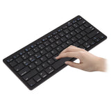 Teclado inalámbrico ultrafino de 78 teclas compatible con Bluetooth para iPad Air, iPad mini, Mac, PC y MacBook.