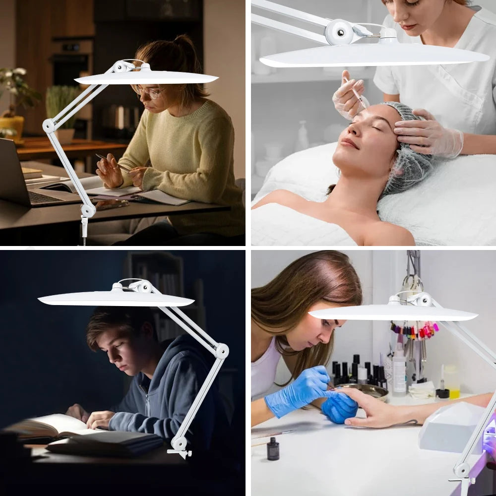 2,200 Lumens LED Task Lamp Super Bright Desk Lamp 117 Pcs SMD LED 4 Level Brightness Dimmable Task LED Light for Home Office