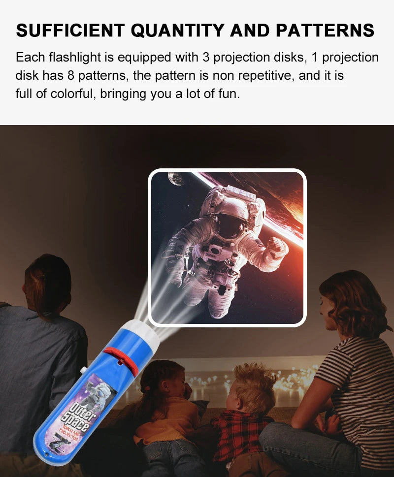 Child Early Education Projector Slide Story Machine Bedtime Toy Girl Boy Lamp Glowing Kids Lightstick Flashlight Toy Education