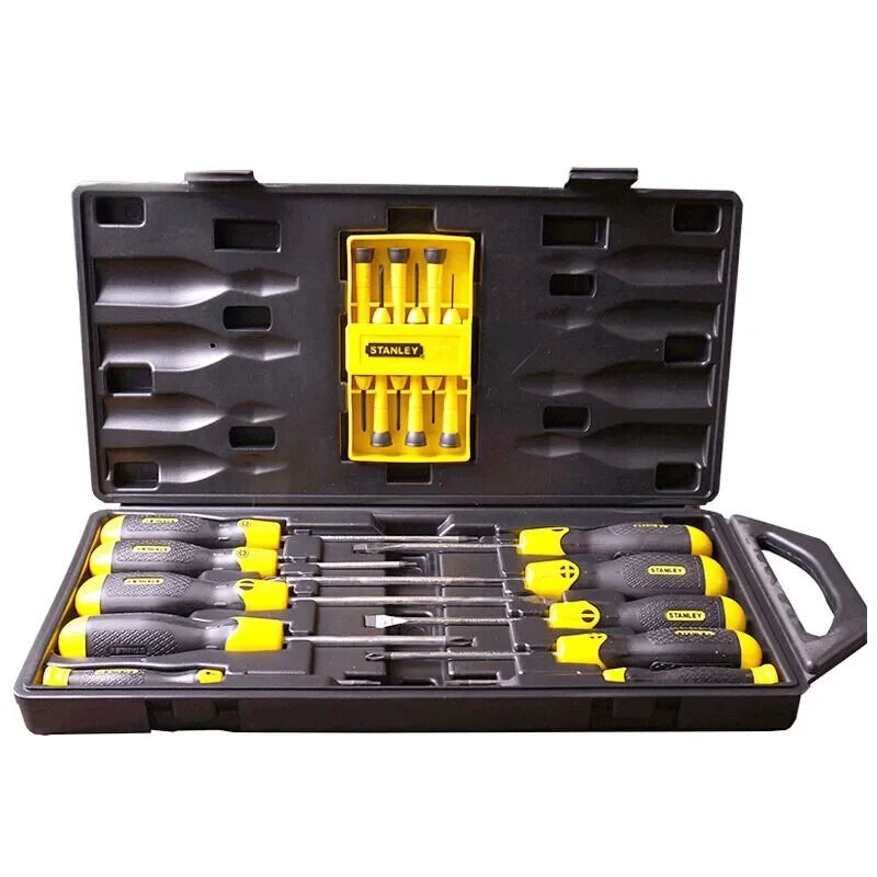 Stanley 68-0002c-23 conjunto integrado de chave de fenda de 16 peças conjuntos de ferramentas manuais ferramentas de reparo multifuncionais conjunto de chave de fenda