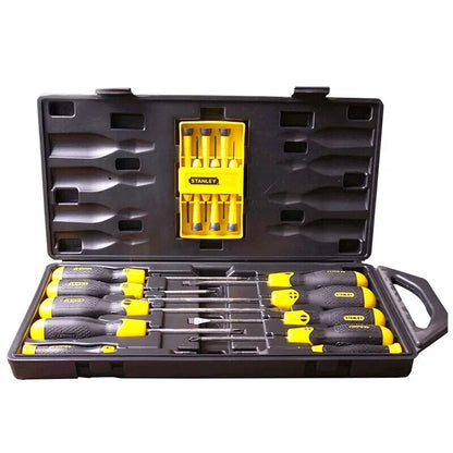 Stanley 68-0002c-23 conjunto integrado de chave de fenda de 16 peças conjuntos de ferramentas manuais ferramentas de reparo multifuncionais conjunto de chave de fenda