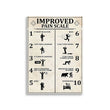 Improved Pain Scale funny posters, knowledge prints, mental health wall art prints, room decor, physical health prints