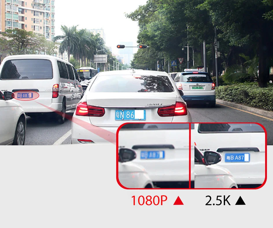 Acceo A37 Car DVR 10.0 Inch Rear View Mirror 2.5K Dash Cam 1080P Car Camera With Rear View Camera Video Recorder Registrar DVRs
