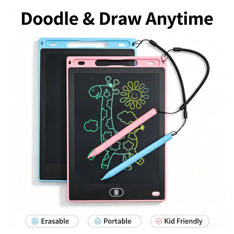 Tablet de Desenho LCD de 8,5 Polegadas – Lousa Eletrônica de Escrita e Desenho – Portátil – Brinquedo Educativo e Presente para Crianças