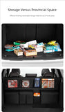 Car trunk storage bag SUV car seat back hanging bag Multi functional storage mesh bag Car interior storage items