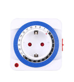 Temporizador de 24 horas para UE/EE. UU., enchufe con temporizador, conexión a tierra mecánica, programable, con cuenta regresiva inteligente, interruptor de bucle, apagado automático