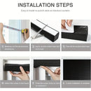 Self-Adhesive Pleated Blind High Shading Non-Woven Window Shade Bathroom Kitchen Balcony Zebra Blackout Curtain