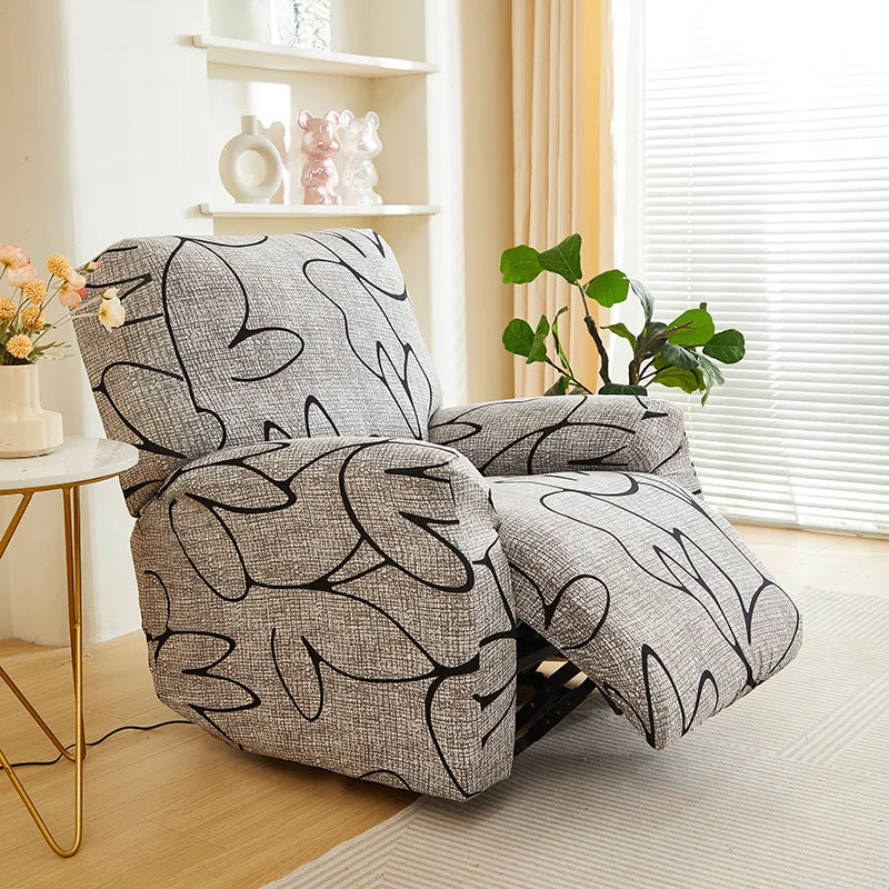 Elastic Recliner Sofa Cover Printed Slipcover Chair Sofa Protector Relax Armchair Stretch Couch Covers For Living Room