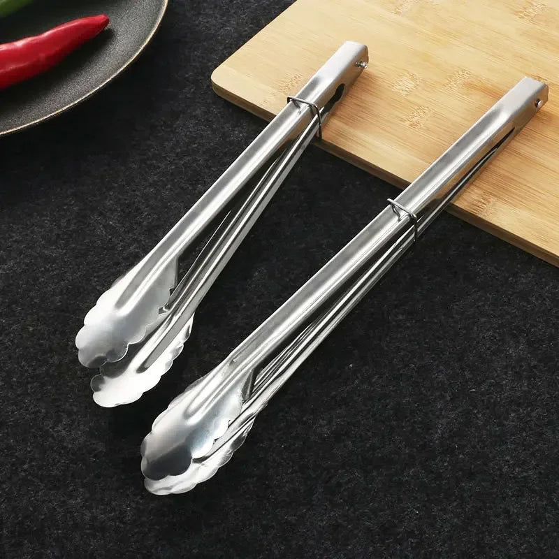 Stainless Steel Kitchen Food Tongs Household Products Cooking Utensils Cookware Bbq Assesories Grill Accessories Buffet Bread