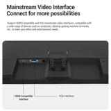 27inch LCD Monitor 1080P FHD 75Hz, Blu-ray Filtered Screen HDR 10 178°Wide Viewing Angle, Mobile Phone Bracket for Office Game