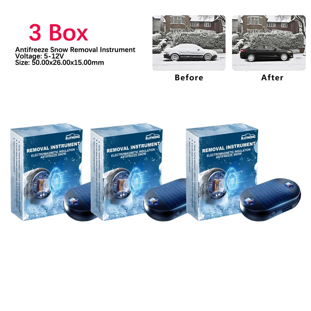 Solar Antifreeze Electromagnetic Molecular Windshield Car Snow Removal Instrument Window Glass Defogging &amp; Defrosting &amp; Deicing