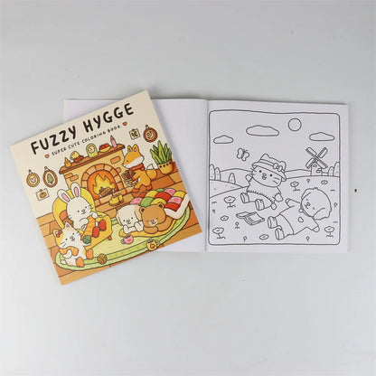 Coloring Book For Adults And Teens Halloween Theme Featuring Adorable Creepy Creatures In Cozy Moments For Relaxation Gift